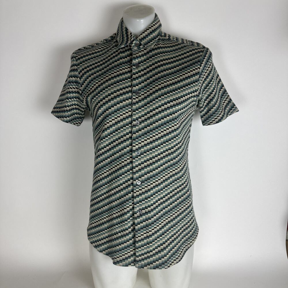 Mr. Turk Button Front Shirt Short Sleeve Men’s Size Small
